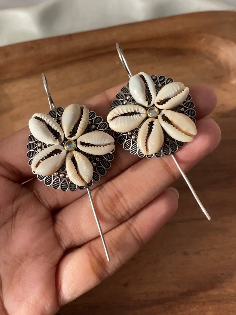 Dholna Cowrie Earcuffs