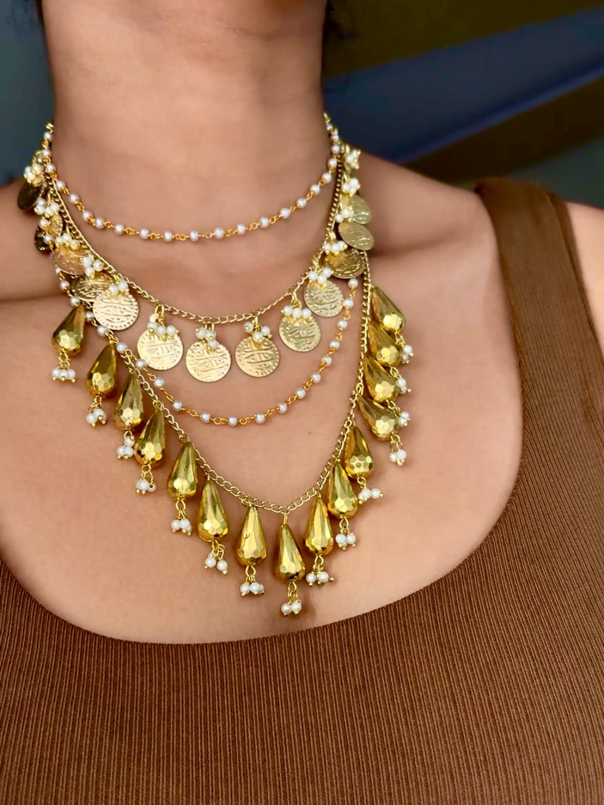 Fusion Layered Necklace - Retrend Jewels India