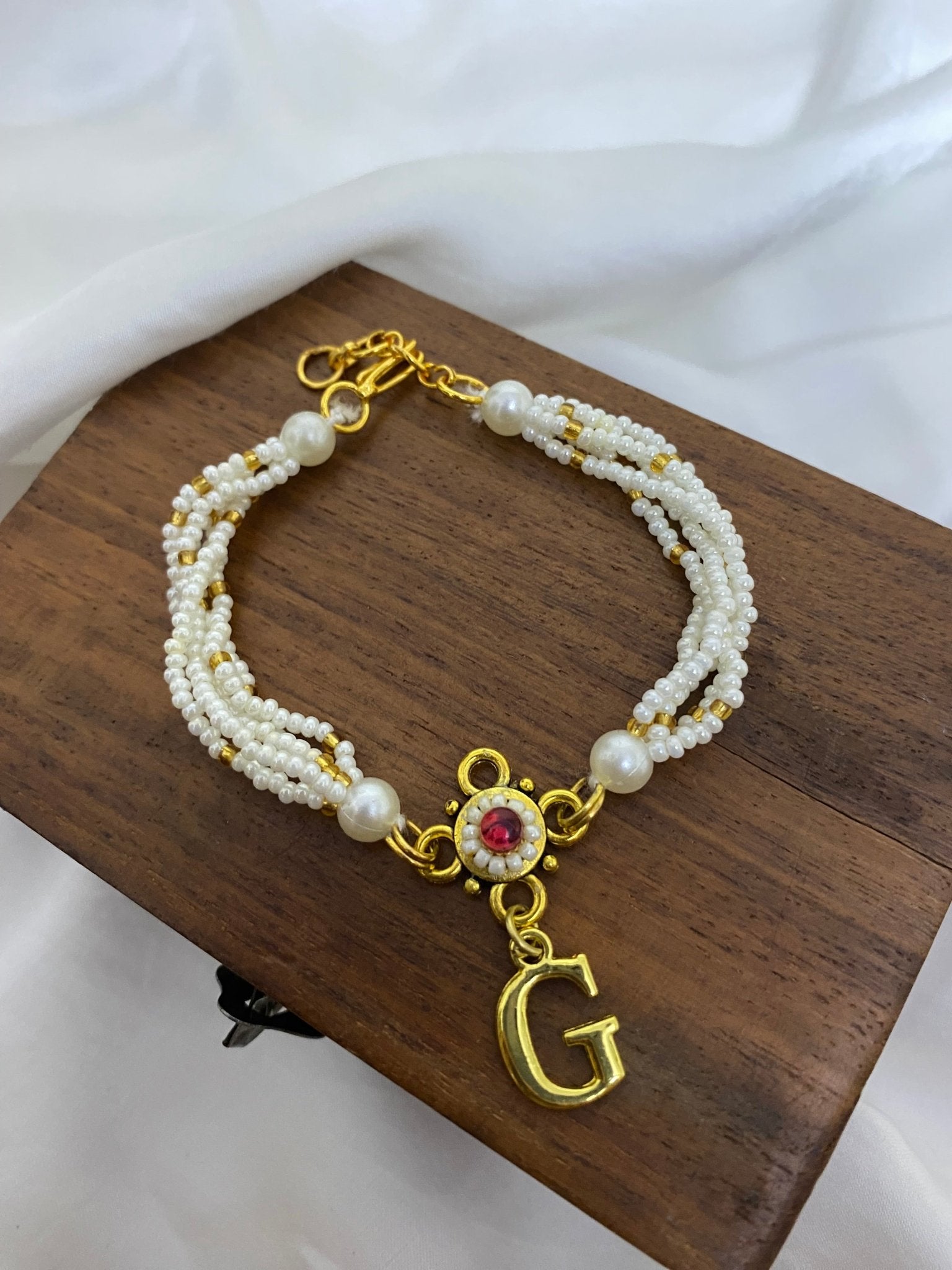 Initial Rakhi Bracelet