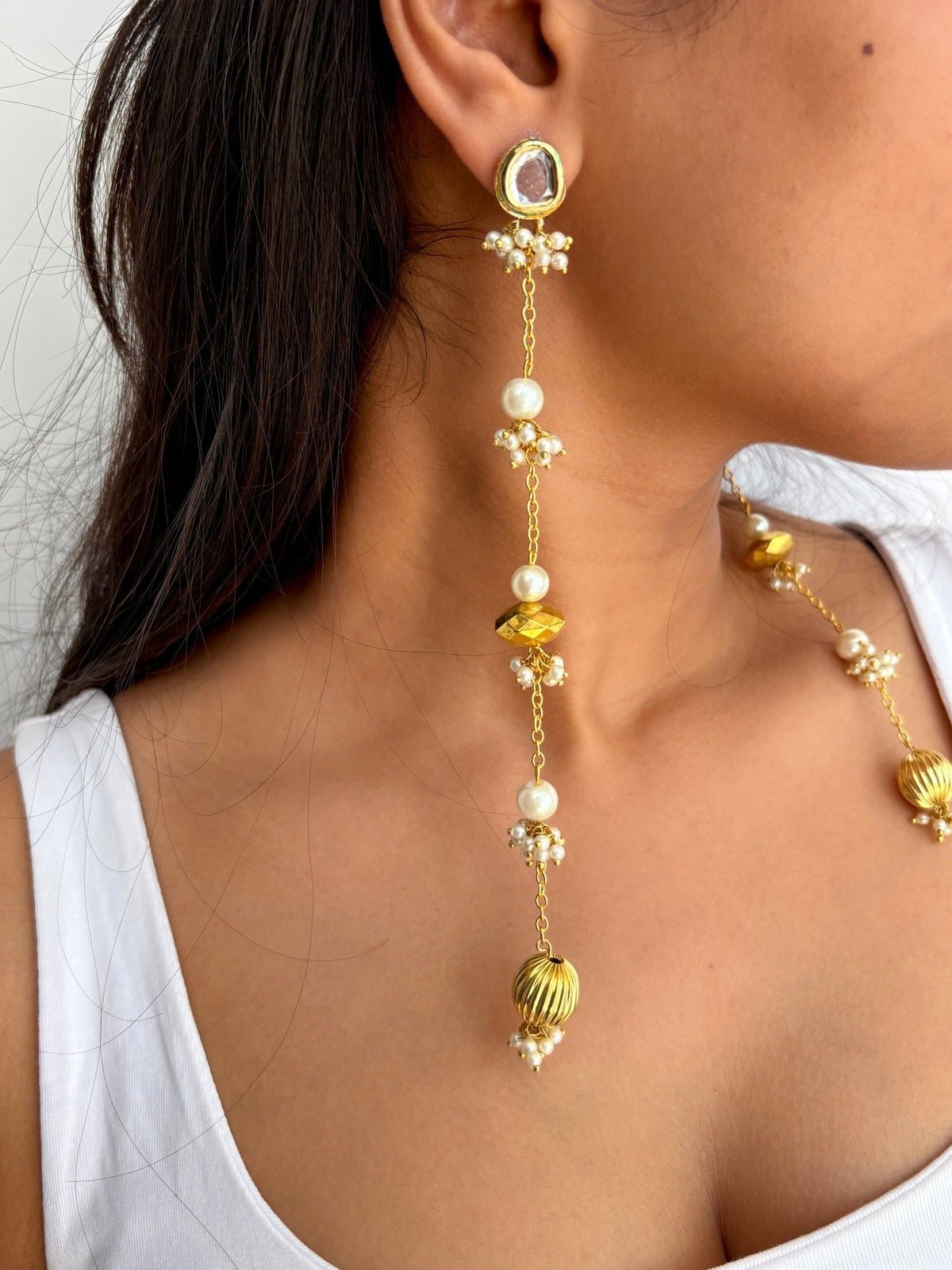 Makhmal Earrings - Retrend Jewels India