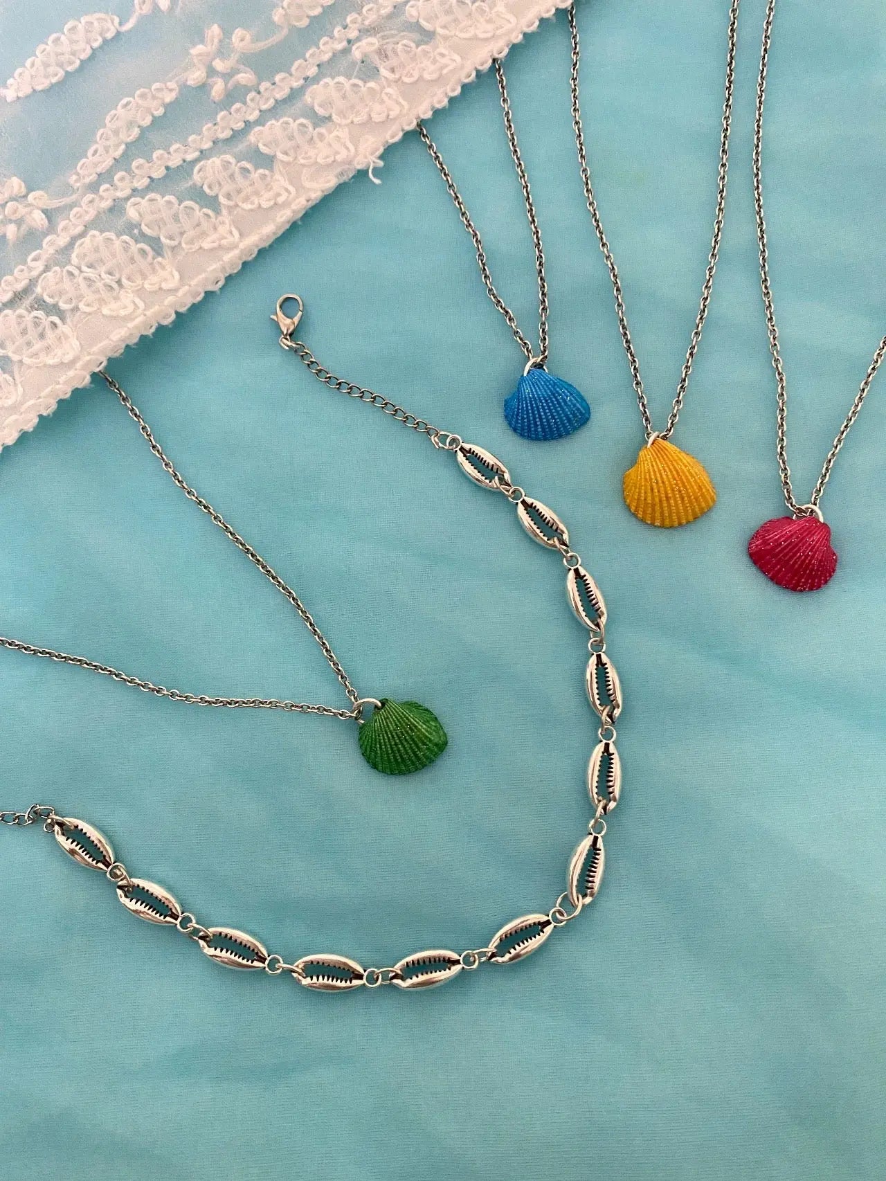 Shell And Chain Layered Shell Chain β Retrend Jewels India